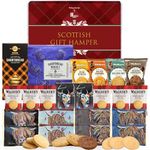 Hattie's Gifts Scottish Shortbread Biscuits Gift Set - 22 Piece Assorted Individually Wrapped Biscuits: Edinburgh Shortbread, Deans Shortbread, and More - Luxury Biscuits Snack Hamper