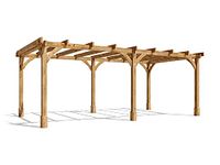 Dunster House Wooden Pergola Kit 6 x 3 Metres Leviathan Garden Plant Frame