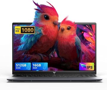 Tivique Ordenador Portátil 15,6" FHD - Procesador Intel Alder Lake-N97 (hasta 3.6GHz), 16GB RAM DDR4, 512GB SSD, WiFi 5, Bluetooth 5.0, Batería de 5000mAh - Ideal para Oficina y Estudios