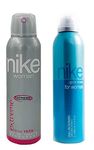 Nike Floral Spray Deodorant Pack Of 2 (Extreme+Up Or Down) For Women, 200Ml, 2 Count