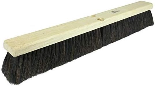 Weiler 42049 36" Medium Sweep Floor Brush, Black Tampico Center w/Horsehair Casing, Includes Brace