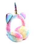 DC DECORIO Latest Unicorn Style Cute Winter & Outdoor Adjustable Ear Muffs/Ear Warmer for Girls and Women (Rainbow, Unicorn)