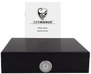 GERMANUS Humidor Movella II for 30 Cigars - Black