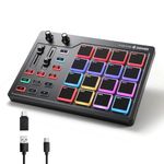 Donner MIDI Pad Beat Maker with 16 Beat Pads, 2 Assignable Fader & Knobs USB MIDI Pad Controller STARRYPAD