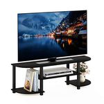 Furinno Turn-S-Tube Wide TV Entertainment Center, TV Unit, TV Stand, Espresso/Black, 120 (W) x 40 (H) x 34 (D) cm