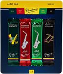 Vandoren SRMIXA25 Alto Sax Jazz Reed Mix Card includes 1 each ZZ, V16, JAVA and JAVA Red Strength 2.5