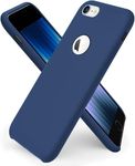 VONZEE Liquid Silicone Soft Back Cover for iPhone 6 Plus & 6s Plus Case, Shockproof Slim Camera & Full Body Protection Non Yellowing Cover with Microfiber Lining & Logo Cut (5.5 Inch) -Navy Blue