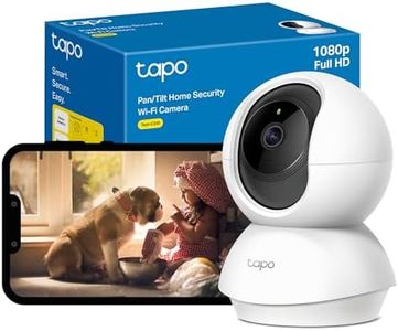 Tapo Pan/Tilt Smart Security Camera, Baby Monitor, Indoor CCTV, 360° Rotational Views, Works with Alexa&Google Home, 1080p, 2-Way Audio, Night Vision, SD Storage, Device Sharing (Tapo C200)