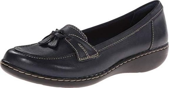 Clarks Women's Ashland Bubble Loafer, Navy, 6 US