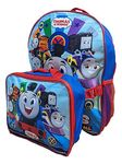 Ruz Thomas Train and Friends 16 Inch Backpack with Detachable Lunch Box, Multi, 16 Inch, Backpack Lunch Combo