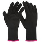 WLLHYF 2 Pcs Professional Heat Resistant Glove for Hair Styling Heat Blocking for Curling Flat Irons and Curling Irons Heat Proof Glove Mitts