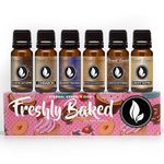 Eternal Essence Oils Freshly Baked Set of 6 Premium Fragrance Oils - Includes Blueberry Pancakes, Caramel Nut Muffin, Butterscotch Cookie Dough, Cinnabon, Chocolate Fondue, and Creamy Nutmeg - 10ML