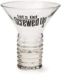 BigMouth Inc. Screwed Up Novelty Cocktail Glass, Funny Martinil Glass with Screw Coiled Stem, 8oz