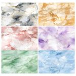 HomeArt 3 Sheet 2 in 1 Marble Product Photography Backdrop 3D Flat Lay Tabletop Double-Sided 20x29 Photo Background PVC Wrinkle Free for Small Products Food, Cosmetics Shoot (Pack of 3, Combo 3)