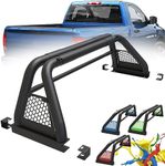 Hawkley Universal Roll Bars for Full Size Pickup Trucks, Adjustable Classic Truck Bed Rack Sport Bar for Dodge Ram 1500/Chevy Silverado/GMC Sierra/Ford F-150/F-250/350/Toyota Tundra/Nissan Titan