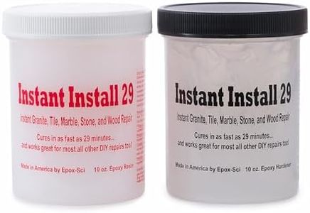 Instant Install 29 – 20 Ounce Epoxy Permanent Repair Kit – Granite, Marble, Porcelain, Quartz, and Tile – Chips/Cracks – Rebonds/Rebuilds Missing Pieces – Dry in 29 Minutes – Tintable with EZ-Tint