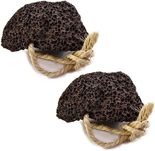 Natural Elephant Natural Volcanic Lava Pumice Stone Callus and Foot Pedicure Rock Scrub Packs (Pack of 2)