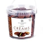 Whitakers Dark Chocolate Creams - Brown Foiled Fondant Cremes Plastic Tub (Coffee, 1kg)