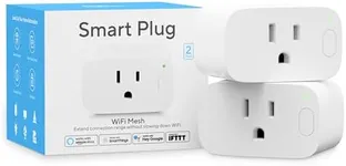 U-tec Smart Plug, Smart Home Wi-Fi Mesh Outlet, 15A Ultra Efficient Smart Plug Compatible with Alexa, Google Home & IFTTT, No Hub Required, 2.4GHz Wi-Fi Only, Remote Control, ETL Certified, 2Pack