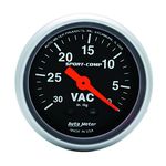 Auto Meter 3384 Sport-Comp 2-1/16" Mechanical Vacuum Gauge