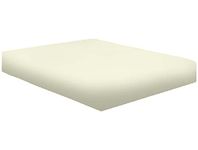 Finest 100% Egyptian Cotton 16" 40CM Extra deep Fitted Sheets 15 Colours Single Double King Super King (Cream, King)