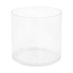 Royal Imports Flower Acrylic Vase Decorative Centerpiece for Home or Wedding by Royal Imports - Break Resistant - 4" Cylinder by 4" Tall