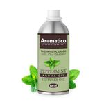 AROMATICO Peppermint Diffuser Oil with Strong, Long-Lasting Aroma. Premium Aroma Oil for Homes, Offices & Showrooms. Aromatherapy, Diffusers, Air Purifiers, Vaporizers - 500ML