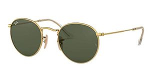 Ray-Ban Men UV Protected Green Lens Round Sunglasses - 0RB3447I