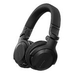 Pioneer DJ HDJ-CUE1BT-K On Ear Headphones with Bluetooth and Wired Capability - Compact and Foldable Design - Detachable Cables - Padded Ear Cups with 90 Degree Swivel - Black