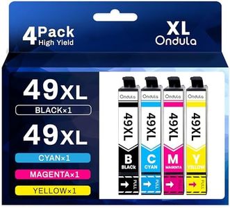 Ondula 49XL Ink Compatible with Epson 49XL Ink Cartridge for Epson XP-2205 XP-4205 Expression Home XP-2205 XP-4205 Printer (4-Pack, 1 Black, 1 Cyan, 1 Magenta, 1 Yellow)