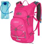 LARIPOP Hydration Backpack 18L with Water Bladder 2L Hiking Water Backpack Women Men Lightweight Hydration Pack Breathable Reflective Daypack with Storage for Cycling, Hiking, Biking, Running