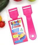 Safety Food Peeler, Kids Peeler, Children's Kitchen Utensils, Bladeless Peeler - Pink