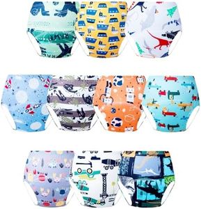 JackLoveBriefs Training pants for Toddlers Potty training pant training knickers 2-3 Years (10 Packs, Size:90, Multicolor)