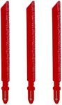 FOCSTOL Diamond Jig Saw Blade - 3pcs 4 Inch(100mm) Cutting Disc for Fiberglass Marble Plastic Wood with T-Shank Grit 46