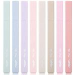 Mr. Pen- Aesthetic Highlighters, 8 Pcs, Chisel Tip, Muted Pastel Color, No Bleed Bible Highlighter Pastel, Highlighters Assorted Colors, Pastel Highlighter Set, Aesthetic School Supplies