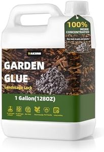1 Gallon Garden Glue– Safe & Strong Mulch Glue for Home Yards –Covers 2X Area,Holds Mulch, Stones,Pebbles & Pine Straw in Place | Weatherproof, Non-Toxic Adhesive for Gardens,Walkways,Lawn,Driveways