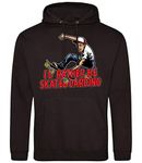 Boys I'd Rather Be Skateboarding Hoodie - Skater Birthday Present for Son - Skater Gift, 12-13 Years, Black