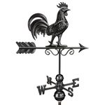 Bantam Rooster Weathervane 1975K - Black Finish by Good Directions