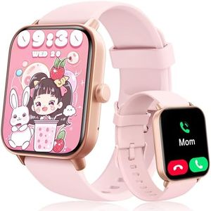 KALINCO Kids Smart Watch for Boys Girls Teens, IP68 Waterproof Swimming Smartwatch, 1.8'' Fitness Activity Tracker Watch with 100 Sports Modes, Make Call/Answer, Connected GPS