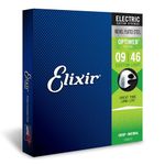 Elixir Strings 19027 Coated Nickel Electric Guitar Strings, Custom Light (.009-.046)