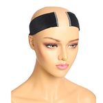 Elastic Wig Grip Headband, Non-Slip Wig Band, Wig Grip Band for Holding Women’s Wig and Scarf, Thinner Velvet Wig Grip (Black)