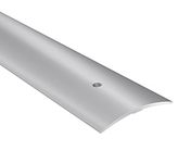 Carpet Cover 70mm WIDTH 0.93M Aluminium Threshold Strip Door Floor Trim Transition Bar TMW Profiles (Silver)