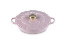 Le Creuset Enameled Cast Iron Signature Petal Braiser, 2.25 qt., Chiffon Pink w/Light Gold Knob