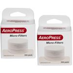 Original Filter Refill Pack - Genuine Microfilters for Coffee and Espresso Maker - Dual Pack (Total 700 Filters), White, in Original Packaging. Compatible with Aeropress