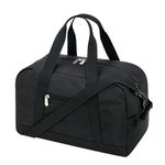 Small Gym Bag 14 inch Lightweight Carry On Mini Duffel Bag for Travel Sport-Black