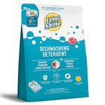 Lemi Shine Natural Dishwasher Pods | All-In-One Powder & Gel Dishwasher Detergent Pods with Powerful Citric Acid | Includes Bonus Pack of Dishwasher Cleaner | Eco Friendly Dish Wash Cleaning Supplies, 65 Count