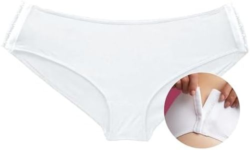 Slick Chicks Women’s Signature Hipster Panty - Post Surgery Underwear (XL,White)
