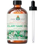 EVOKE OCCU Clary Sage Essential Oil 4 Oz, Pure Sage Oil for Diffuser Massage Fragrance Candle Soap Making- 4 FL Oz