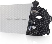 LED Face Mask Light Therapy Cordless Red Light Therapy for Face Soft Silicone Light Therapy Mask for Acne, Wrinkles, and Skin Rejuvenation 7 Light Modes Skincare with Eye Protection