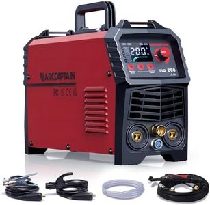 ARCCAPTAIN DC WIG Poste à souder 200 A mper IGBT – Allumage HF TIG WIG Poste à souder avec 200 A et MMA E-Hand, avec affichage LED numérique, soudage d'acier, acier inoxydable, etc